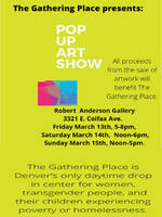 The Gathering Place presents a Pop-up Art Show at the Robert Anderson Gallery