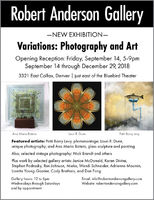 Oppening reception Friday, September 14, 2018 from 5 to 9 pm